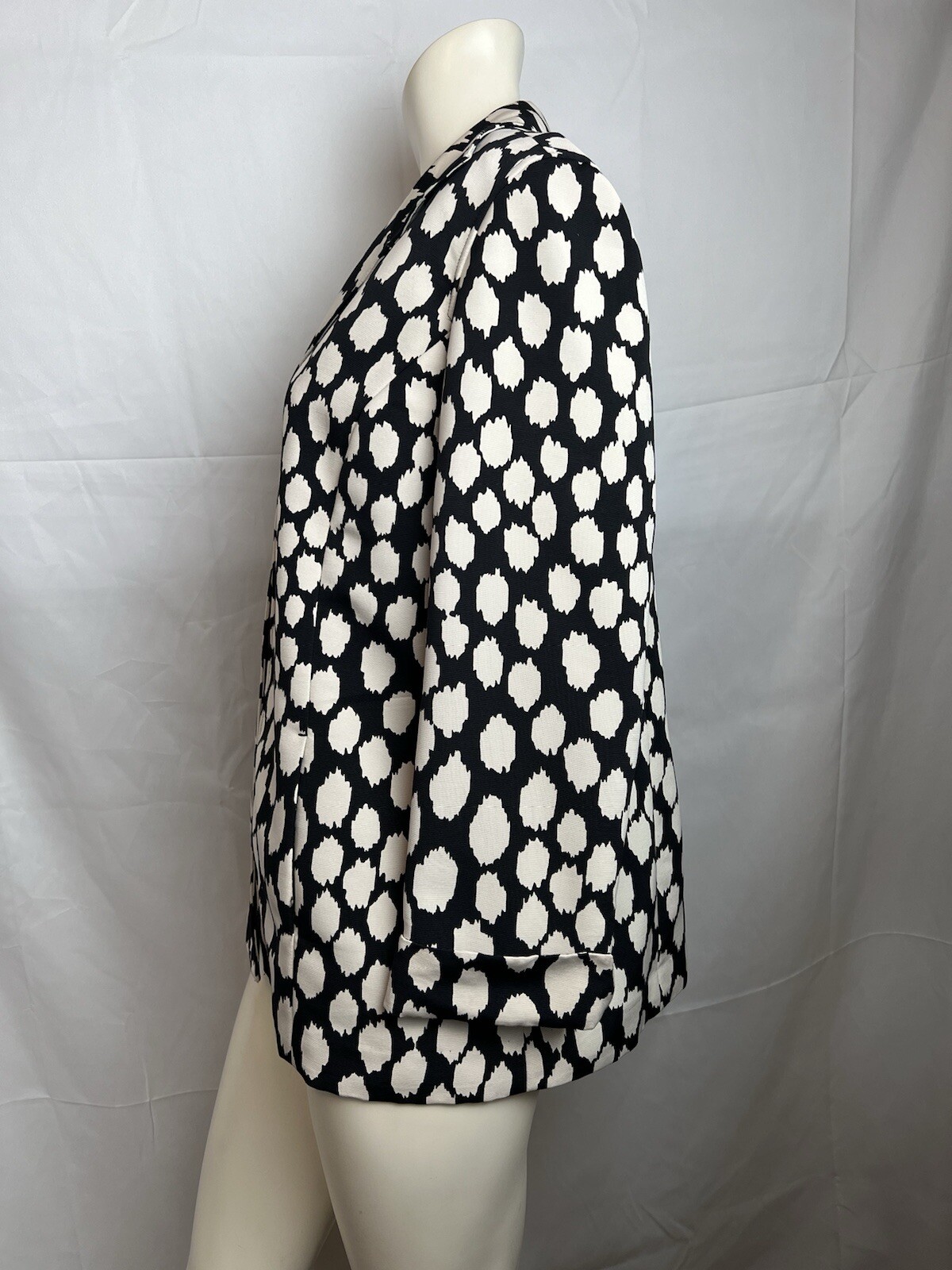 Chico's Black Beige Patterned Spotted Dots Jacket… - image 5