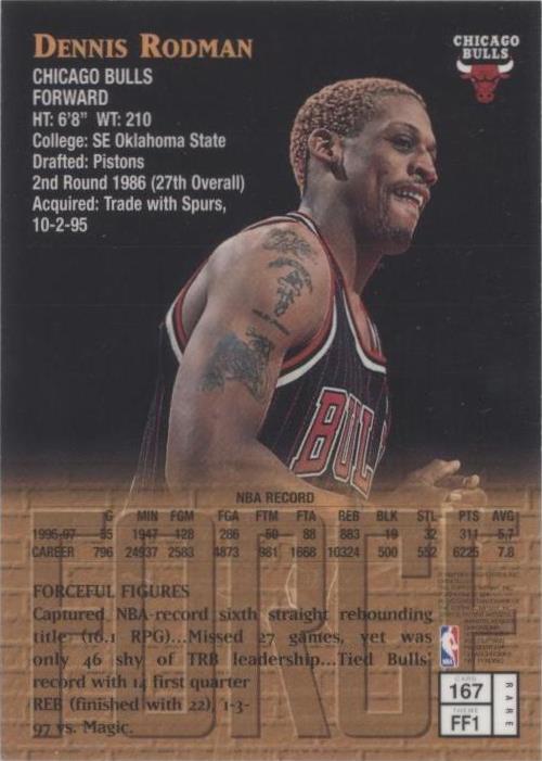 Topps Finest Dennis Rodman 1997-98 #167 for sale | eBay