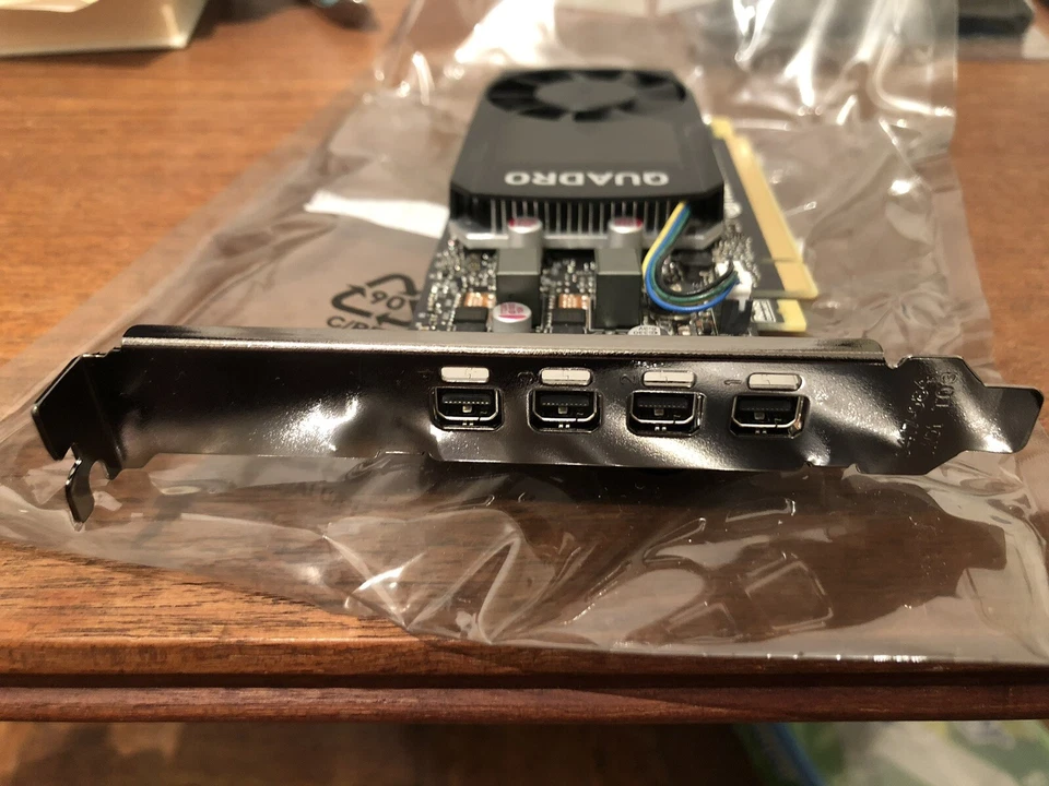 Brand New HP NVIDIA Quadro P620 2GB PCIe 3.0 4x mini-DP Video Card  + 4 Dongles - Image 3 of 3
