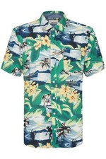 Blend Woven Short Sleeve Shirt for Mens 20717504 BB Lemon Drop, 2XL-6XL