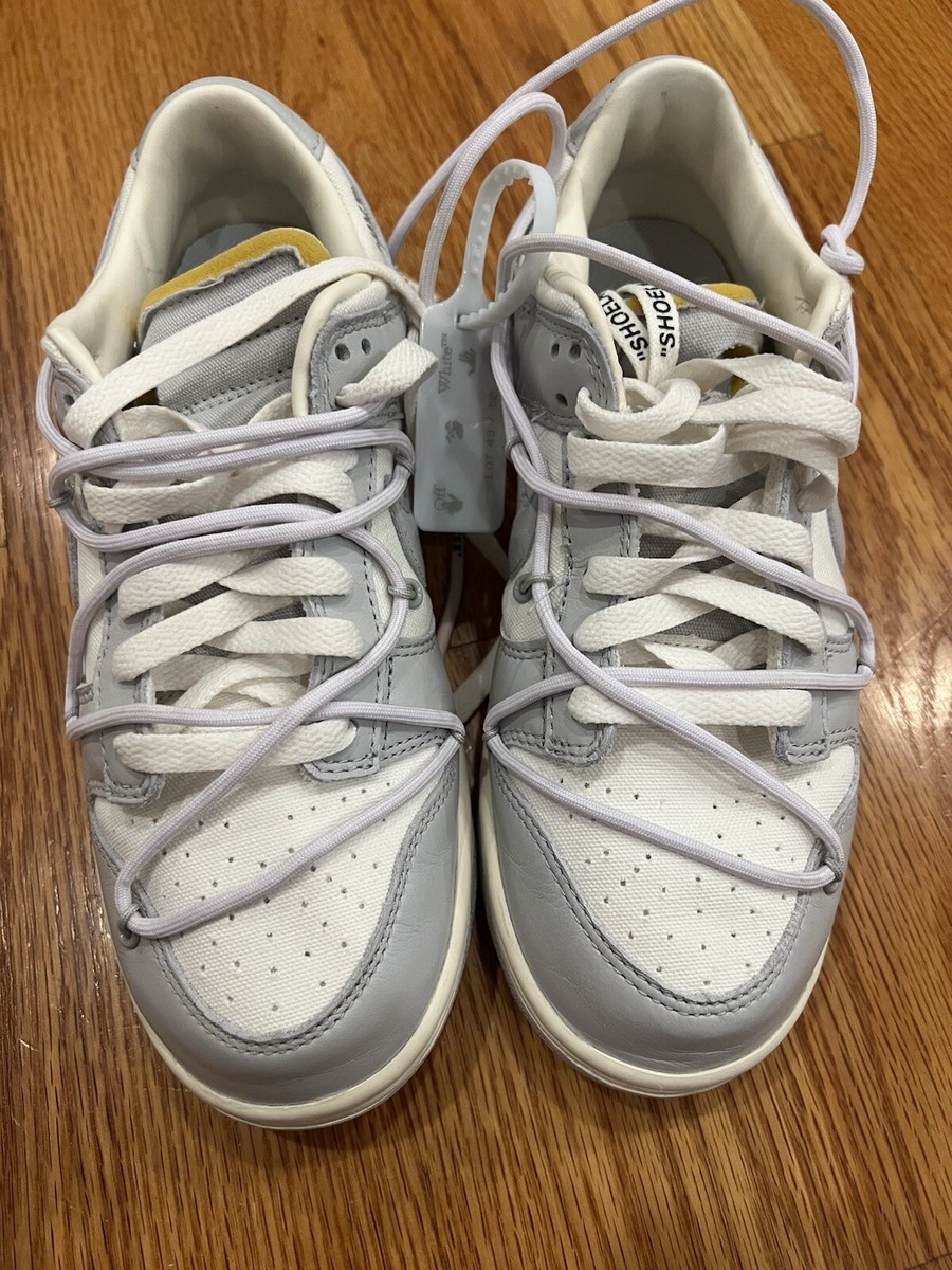 Size 7 Nike Off-White x Dunk Low 'Lot 49 of 50' DM1602-123 | eBay