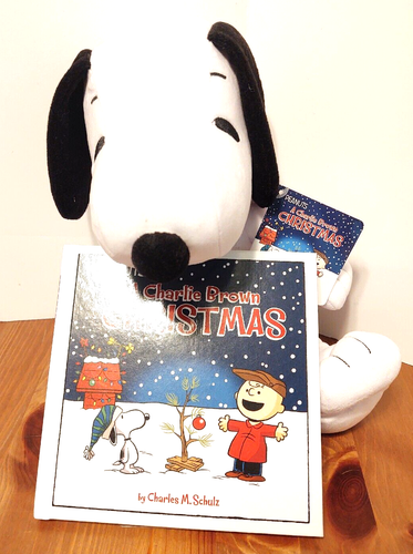 Peluche et cacahuètes Kohls Cares Snoopy A Charlie Brown livre de Noël neuf avec étiquette - Photo 1/9