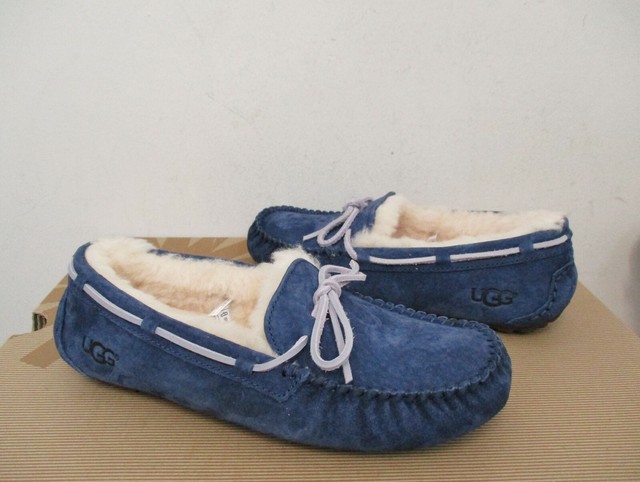 blue ugg moccasins