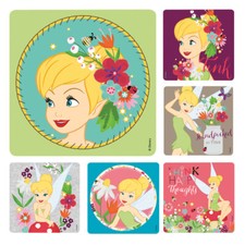 25 Disney Tinkerbell Pretty Pink Stickers Party Favors Teacher Supply Fairy