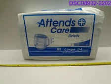 Qty = 72 (3 Packs x 24): Attends Care Large Adult Briefs P/N BRHC30