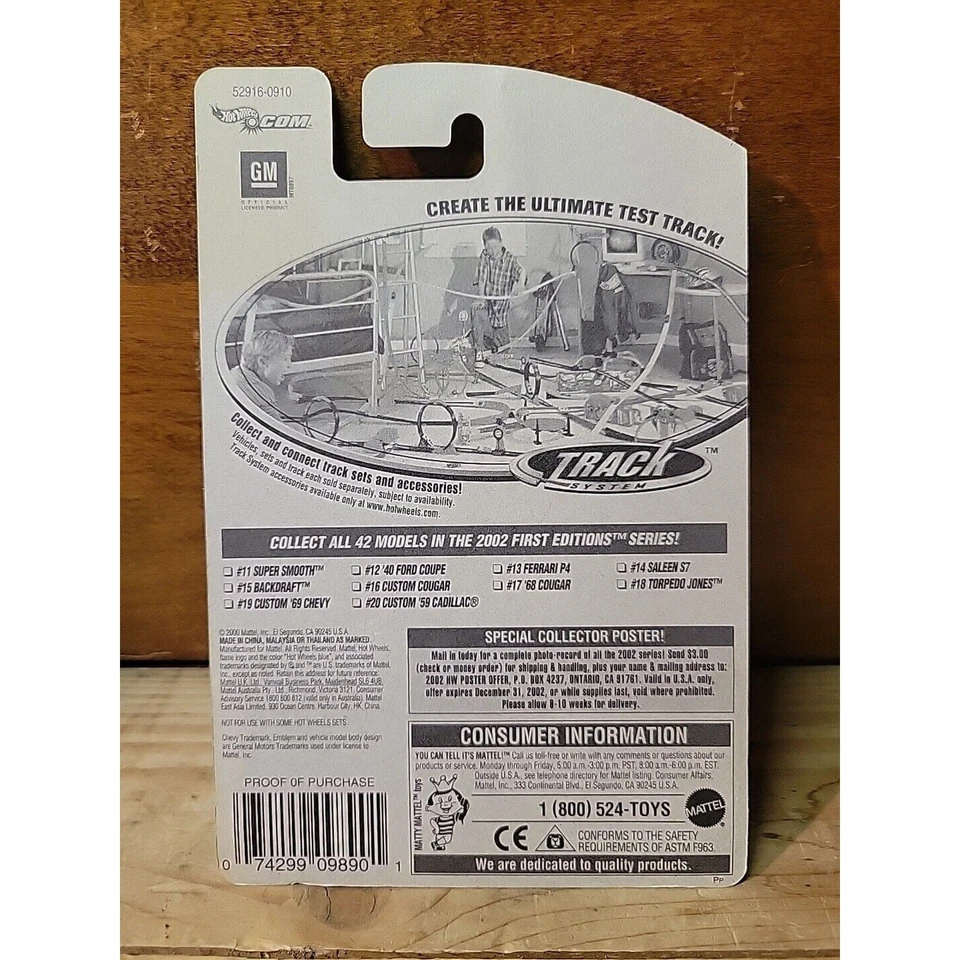 Vintage 2002 Hot Wheels #031 - 2002 First Editions 19/42 - Custom '69 Chevy - Image 3 of 3