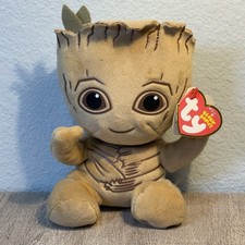 NEW Ty Original Beanie Babies 2023 Marvel Super Heroes Groot 7” Plush With Tags