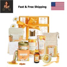 Birthday Gifts for Women, Almond Milk  Honey Relaxing Spa Gift Baskets for W...
