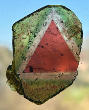 Tourmaline Slice Red Triangle Watermelon Tourmaline