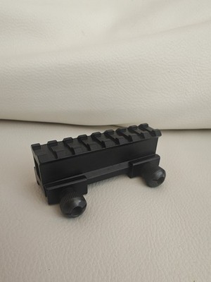 Airsoft Schienen Riser Adapter Erhöhung 3 cm Metall 20mm Schiene schwarz