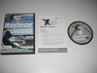 Xtreme Airports Manchester + Liverpool PC Add-On Flight Simulator X 2004 FSX