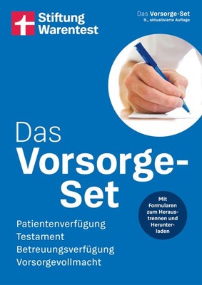 Stiftung Warentest Das Vorsorge-Set