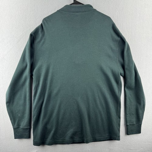 CC Filson Merino Wool Pullover Mens XL Green Mid Layer Sweater 1/2 Zip - Picture 8 of 14