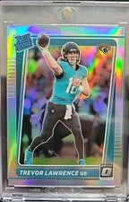 Trevor Lawrence Rookie 2021 Panini Donruss Optic Rated Rookie Holo Prizm RC #201