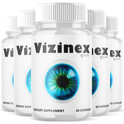 (5 Pack) Vizinex Advanced Support For Healthy Eye Vision Vizi Nex 300 Capsules