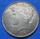 1923-P PEACE SILVER DOLLAR ~ XF /AU~ NICE COIN ~#53