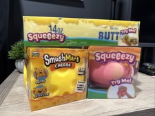 Squeezy Butter,Squeezy Peach,Cheese Squishy Butter SHIPS FAST 3pk Bundle