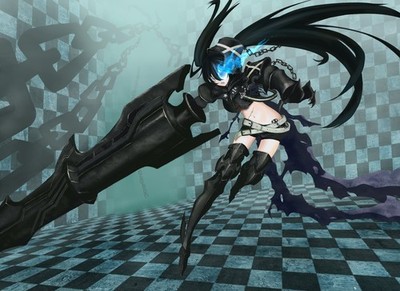 Anime black rock shooter kuroi mato girls insane belly Custom Gaming Mat Desk