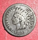 1885 US Indian Head Cent! Good! Harder to Find! Lower Mintage!