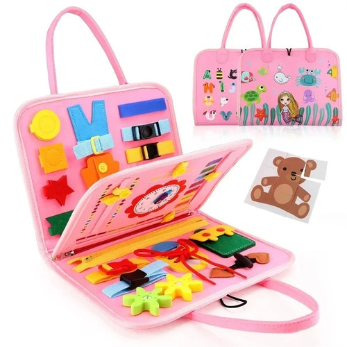 Toddler Busy Board Intelligence Learning Toys Sensory Kids Game Montessori Book