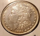 1884 P Morgan Silver Dollar. Guaranteed Authentic Nice Coin. AU