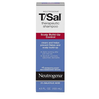 Neutrogena T/Sal Therapeutic Shampoo Scalp Build-Up Control, 4.5 oz