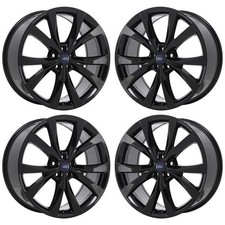 21" Ford Edge Gloss Black Exchange Wheels Rims Factory OEM 10048 2015-2019