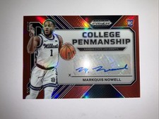 Markquis Nowell Wildcats 2023 Panini Prizm /199 Draft Picks College Penmanship62