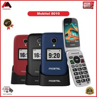 Mobitel 8010 Senior Flip Phone Big Button 4G SIM-Free Mobile with SOS Button