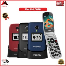 Mobitel 8010 Senior Flip Phone Big Button 4G SIM-Free Mobile with SOS Button