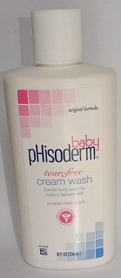 RARE Baby Phisoderm Tear-Free Cream Wash POWDER FRESH SCENT 8oz Bottle LAST ONE!