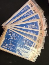 Armour Set of 7 Rub n Etch Glass Etching Stencils Corners Vehicles, Unicorns NOS