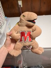 RARE University of Maryland Terrapins Mascot  Turtle Basketball Plush Vintage