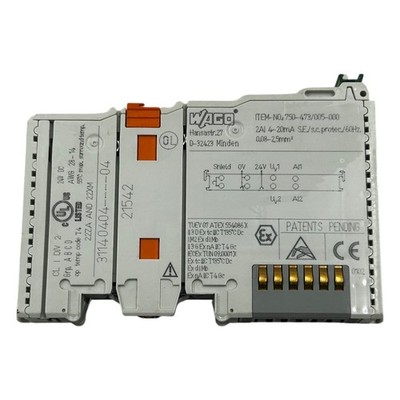 Módulo de Entrada Analógica WAGO 750-473 2 Canais 4-20mA