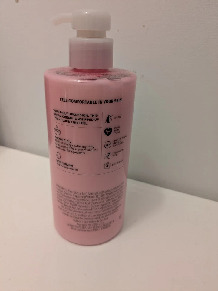 Victoria's Secret 粉色可乳液椰子油保湿身体乳液 14 盎司全新 — 第 2/3 张图片