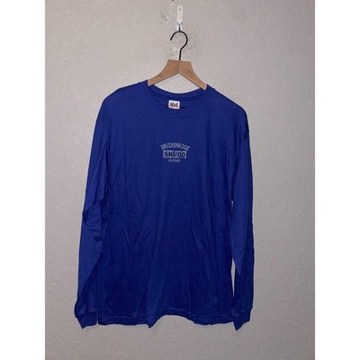 Vintage Breckenridge Ski Shirt Colorado Skiing Blue Long Sleeve Tee VTG Large