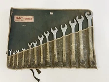 Vintage S-K Tools No. 1713 13pc Combination Wrench Set W/Rollup USA Pouch /s 