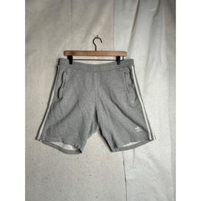 Adidas Originals Mens 3-Stripes Sweat Shorts Heather Grey Trefoil Size Medium
