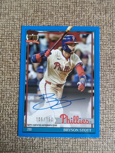 2026 Topps Series 1 Bryson Stott 1991 Topps Baseball Autographs (RAW)