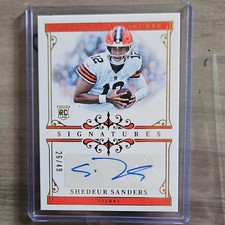2025 Panini National Treasures Shedeur Sanders Signatures 26/49 Cleveland Browns