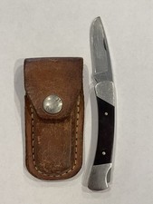 Buck 503 USA Folding Pocket Knife w/ Original Leather Sheath