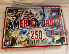 America-Opoly 250th Anniversary Board Game NEW SEALED Made in USA Patriotic