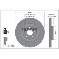 2x Bremsscheibe vorne für Mazda MX-30 DR | 26245015