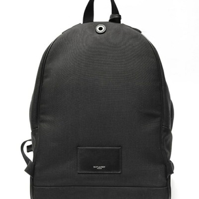 Saint Laurent Paris City All Leather Backpack 534967 Black  display picture 1