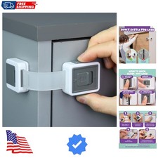 Child Safety Locks 4-Pack - Baby Proof Cabinets, Drawers, Toilets  Appliance...