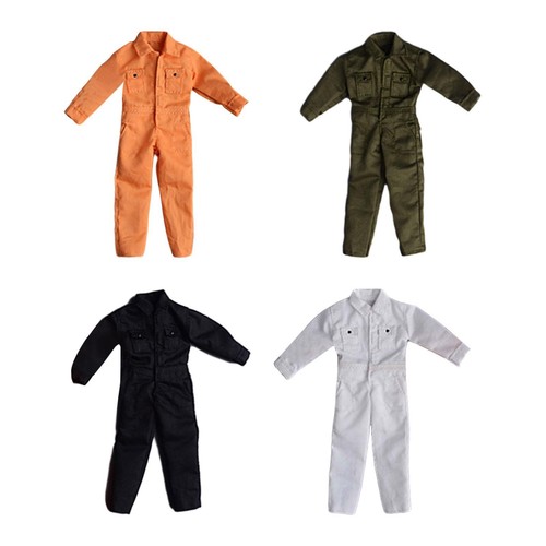 1:12 Action Figure Clothes Jumpsuit Casual Uniform for 6" Male Body Figures - Picture 2 of 30