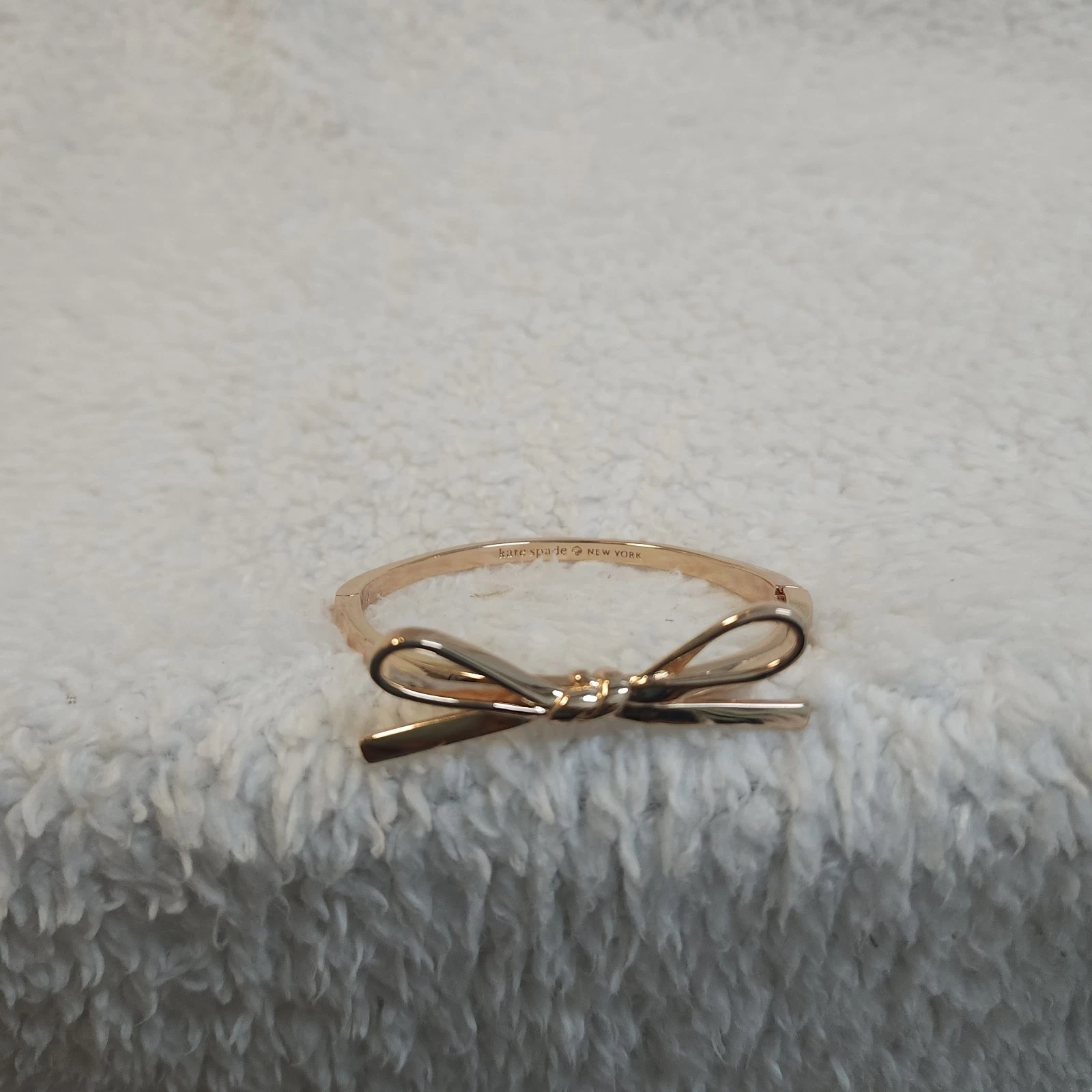 Bracciale Kate Spade New York fiocco nuovo senza etichetta oro rosa