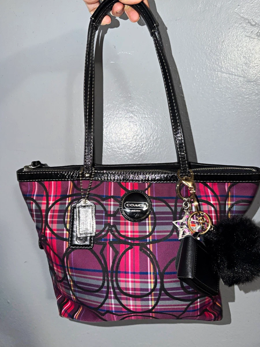 Purple Poppy Coach Purse for sale | eBay
