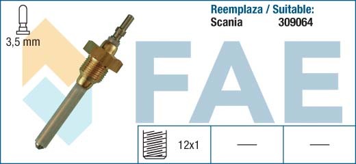 Für FAE FAE98010 Sensor, coolant level 98010 Coolant level sensor fits: SCANIA