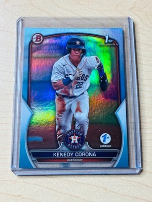 2023 Kenedy Corona Bowman 1st Edition BPPF-148 1st Paper Prospects Sky Blue Foil